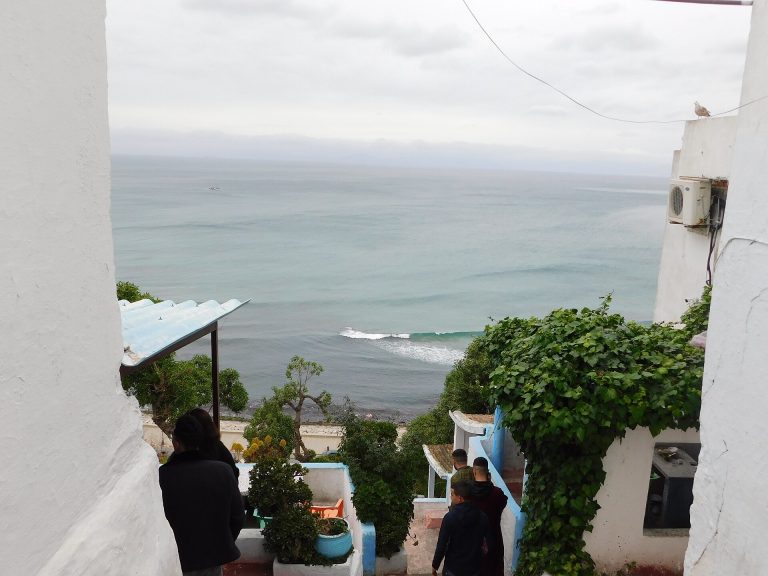 Terrasses du café Hafa à Tanger