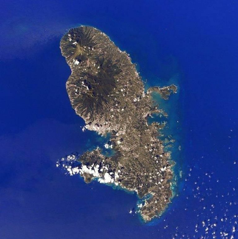 Vue aerienne de la Martinique