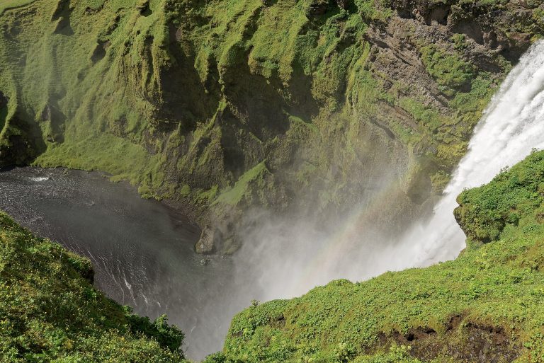 La cascade de Skógafoss, Islande