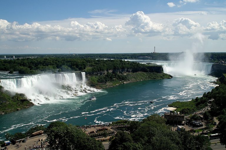Les chutes du Niagara vues depuis la rive canadienne