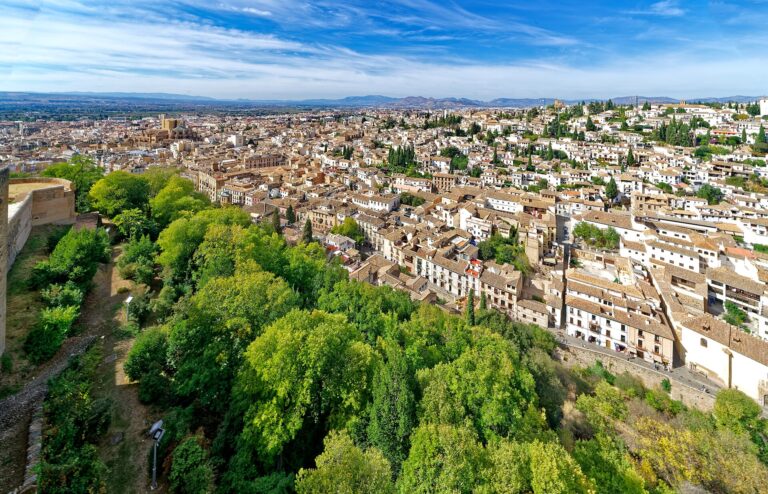 L'Alhambra de Grenade dominant la ville